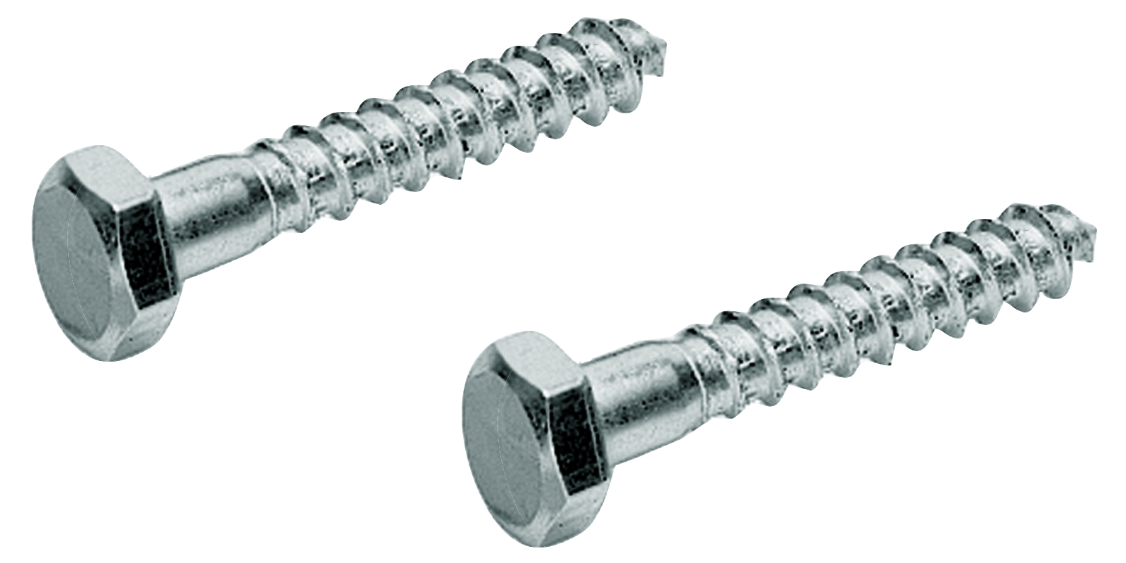 Bild von Edelstahl Sechskant Holzschrauben, 2er Set 